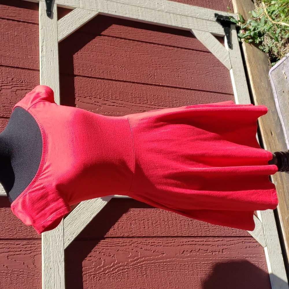 Forever 21 Bright Red Skater Dress FREE WITH PURCHASE